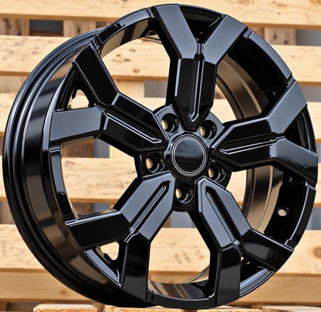4x doskonałe czarne felgi 17" 5x114,3 do Dacia Duster